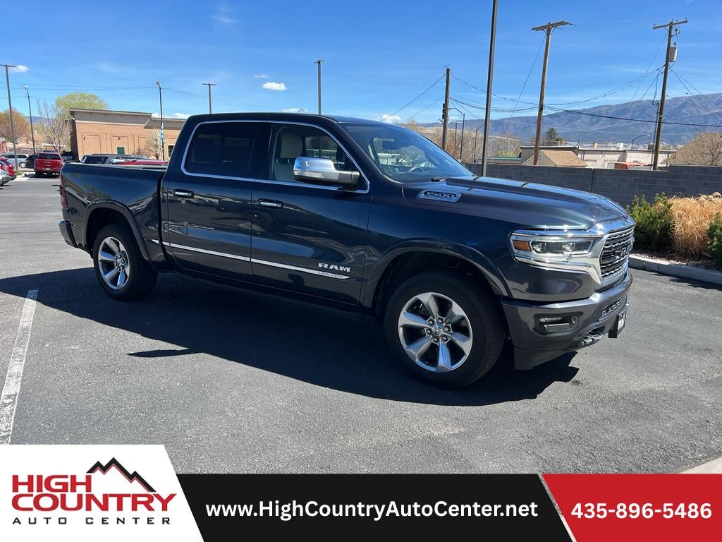 2021 RAM 1500 Limited in Black — front three-quarter view