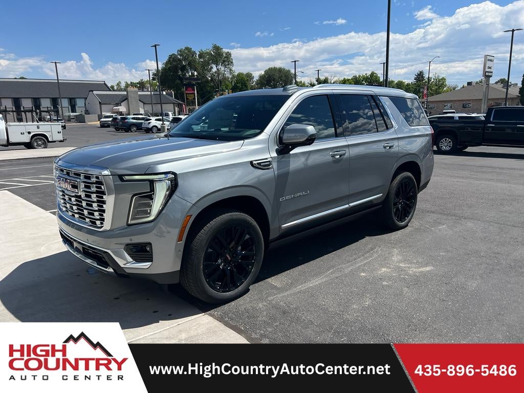 2026 GMC Yukon Denali in Sterling Metallic — front three-quarter view