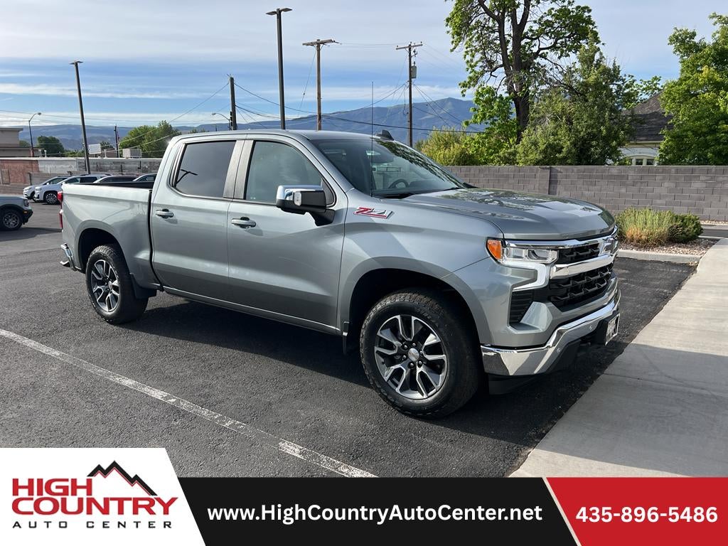 2024 Chevrolet Silverado 1500 LT in Sterling Gray Metallic — front three-quarter view