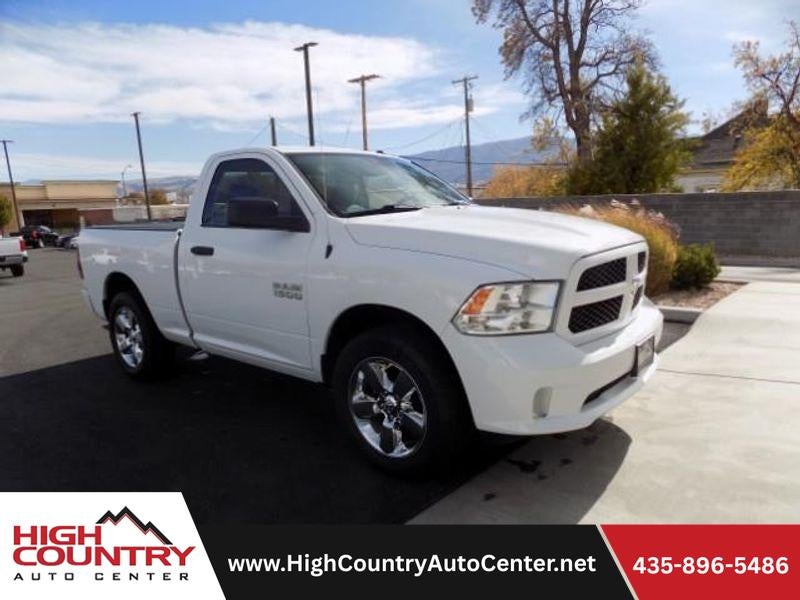 2018 RAM 1500 Express in White — front three-quarter view