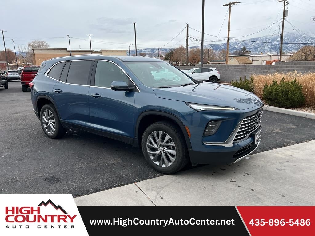 2025 Buick Enclave Preferred in Ocean Blue Metallic — front three-quarter view