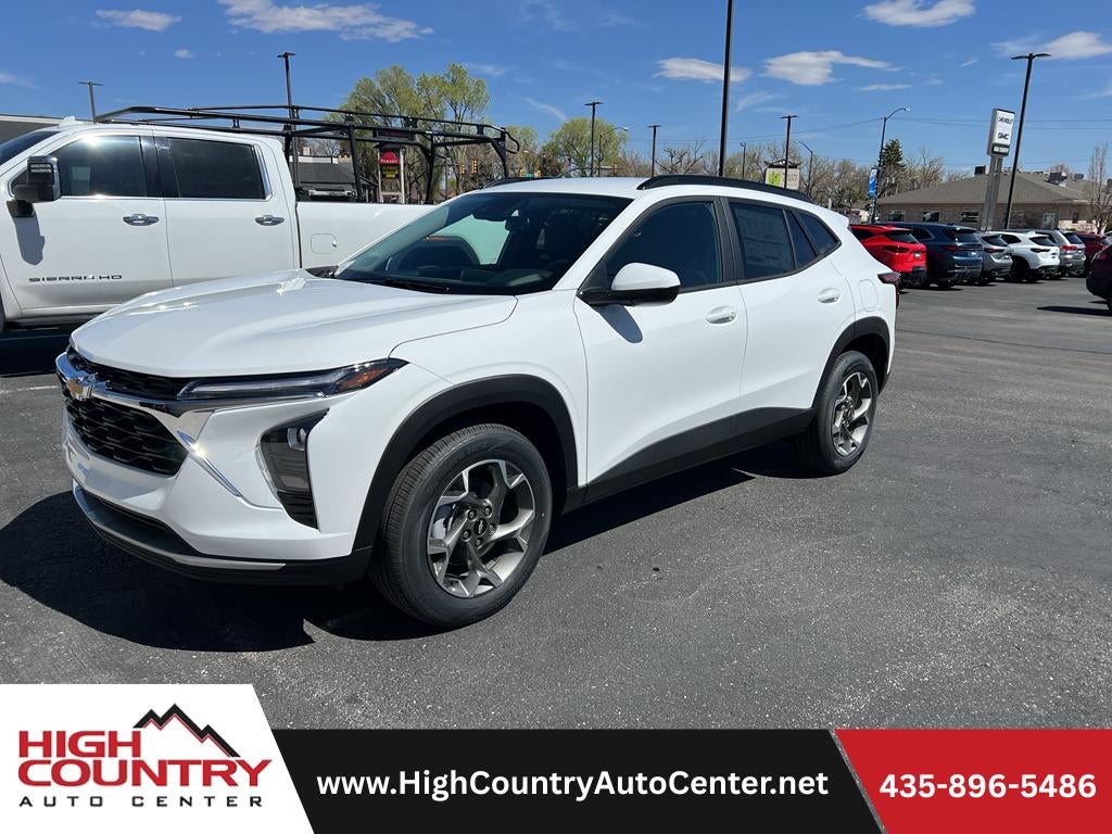 2026 Chevrolet Trax LT in Summit White — front three-quarter view